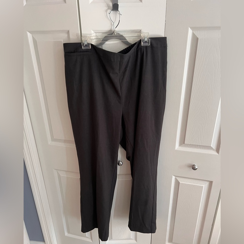 Charcoal Straight-Leg Pants